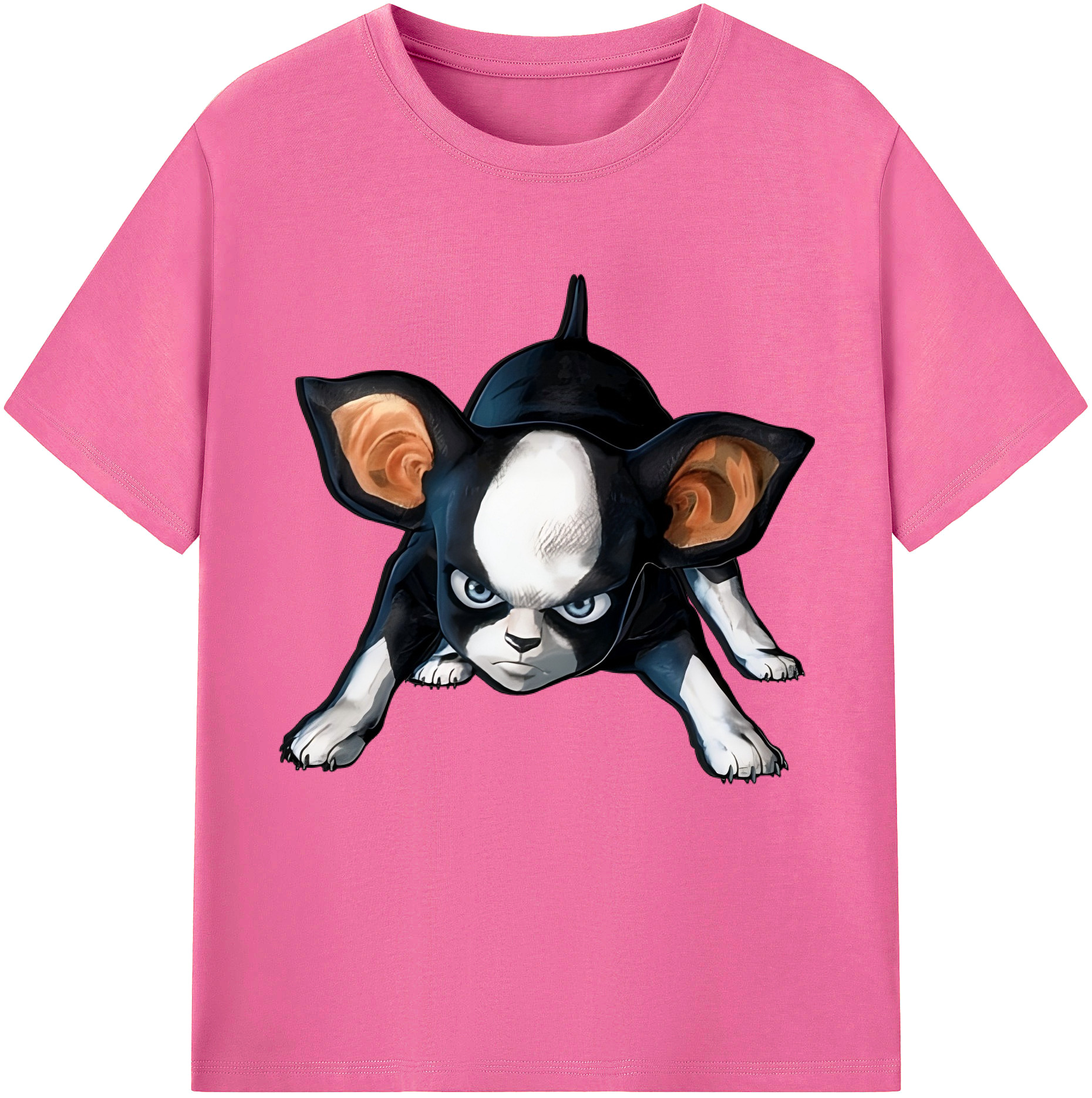 （画像用） ジョジョの奇妙な冒険 イギー JoJo's Bizarre Adventure Iggy レディースカジュアルプリントTシャツ（綿100％）